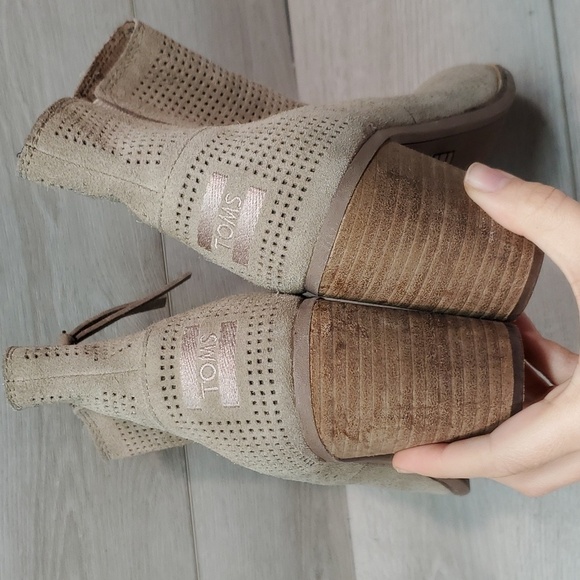 Toms Women Majorca Ankle Heels Boots shoes sz 8.5 - Picture 8 of 13